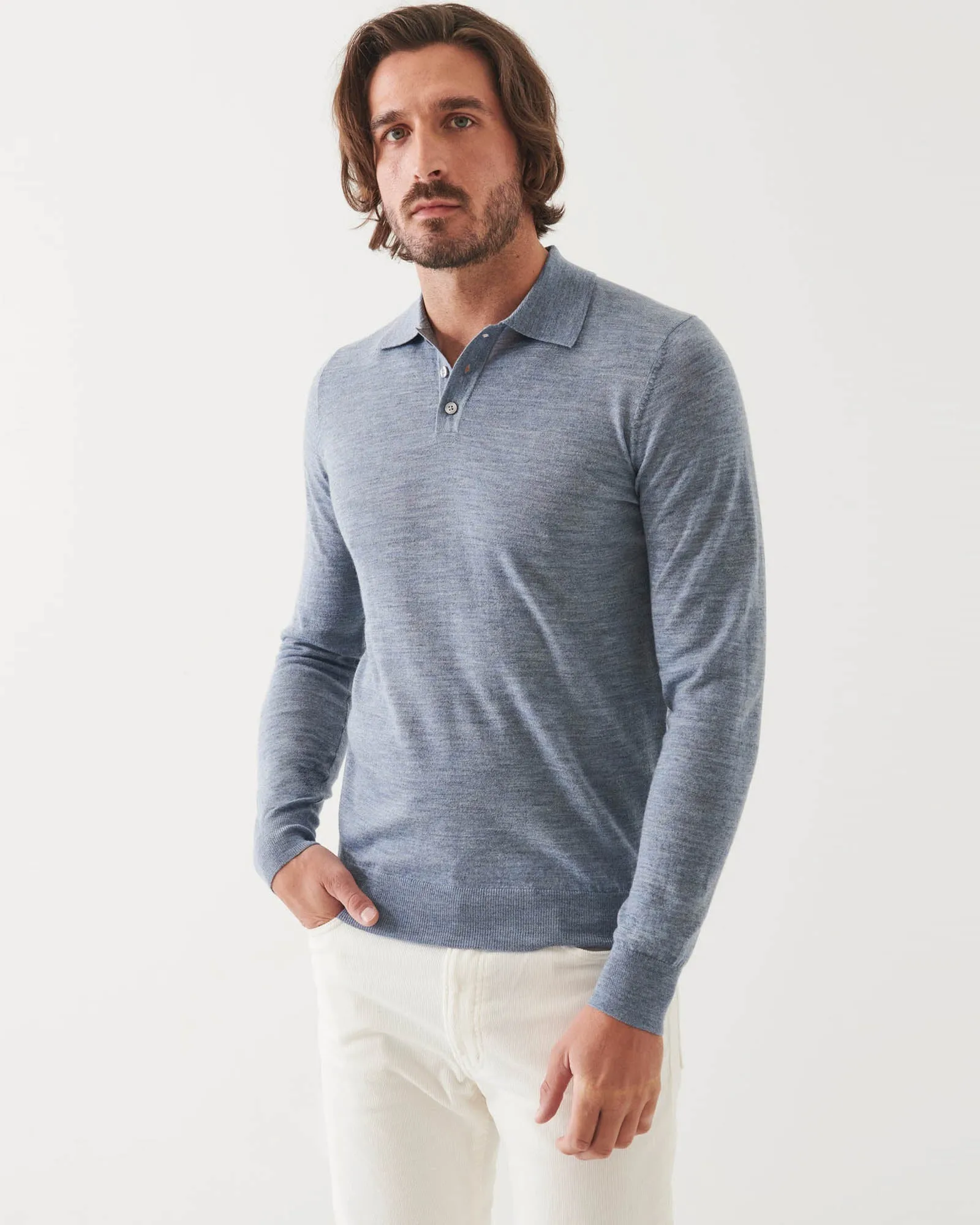 3 Button Polo Sweater