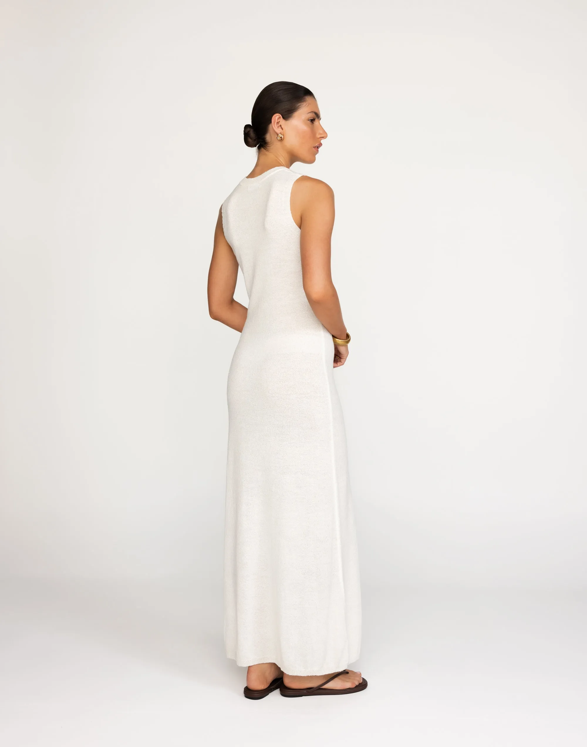 Ariana Maxi Dress (White)