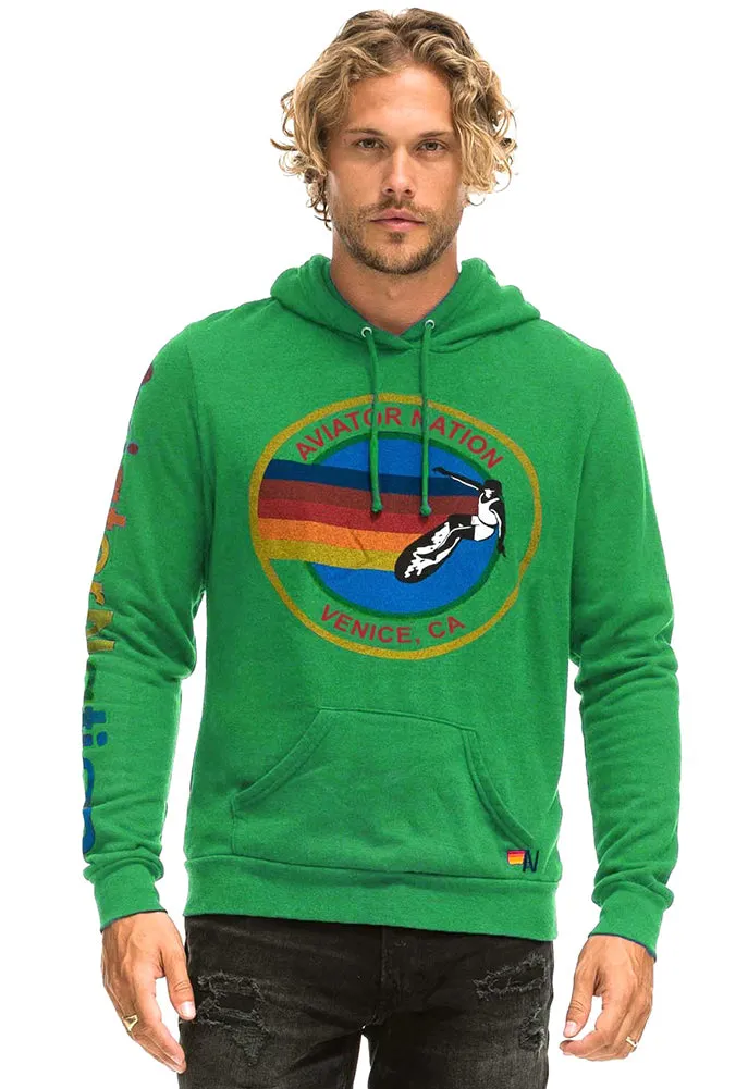 Aviator Nation Pullover Hoodie in Kelly Green