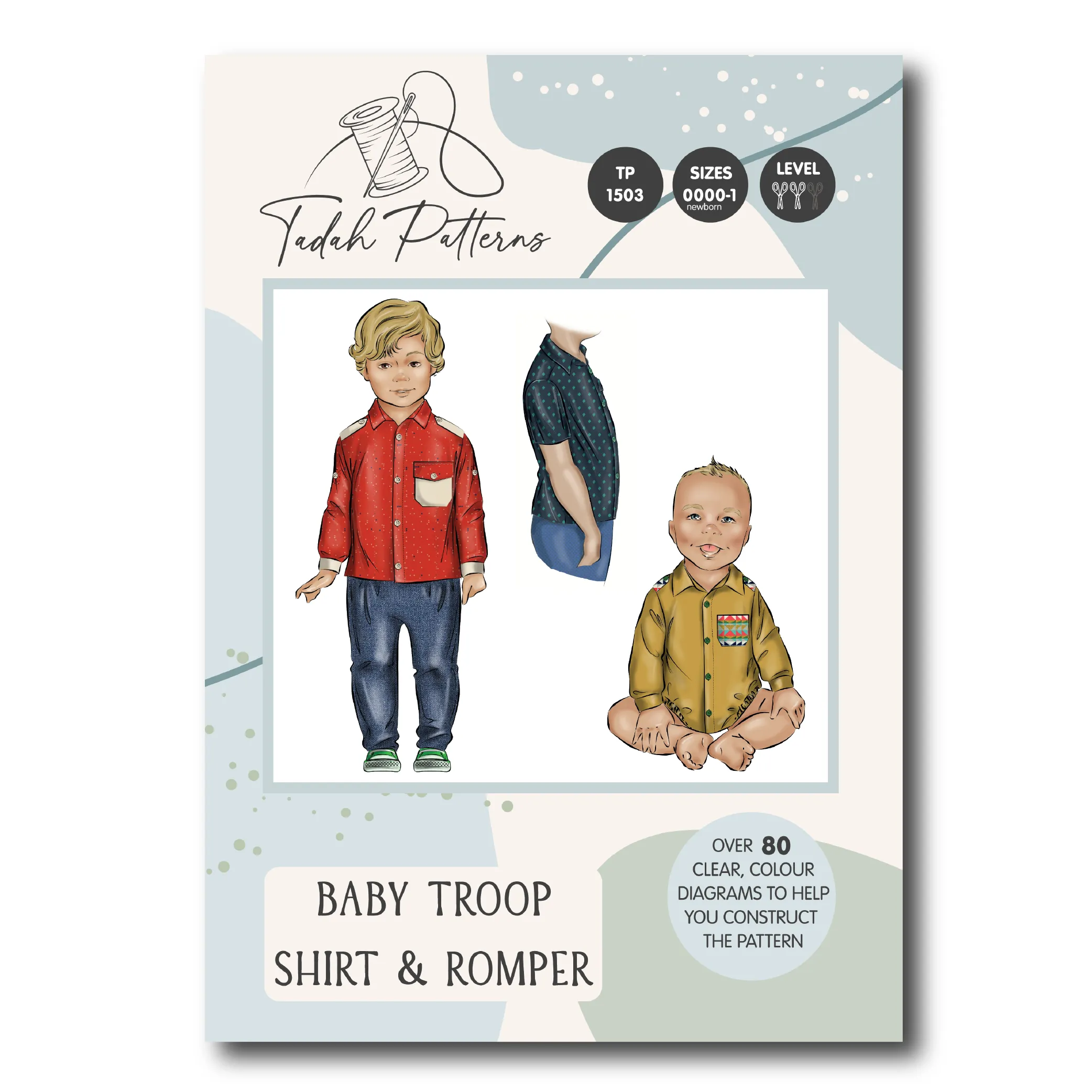 Baby Troop Shirt & Romper Sewing Pattern