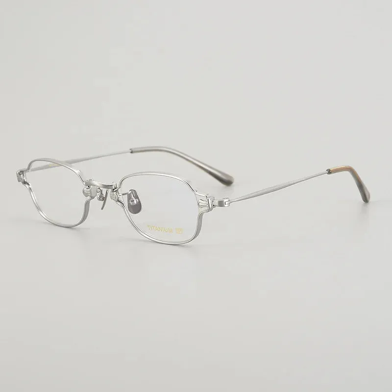 Black Mask Unisex Full Rim Square Titanium Eyeglasses Bmk186