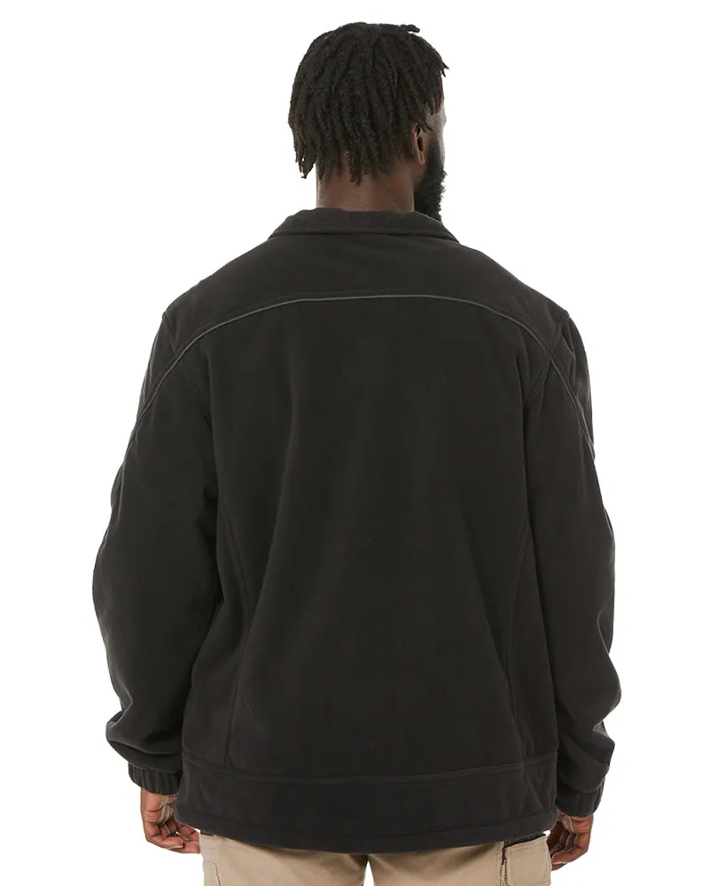 Bonded Micro Fleece Jacket - Black