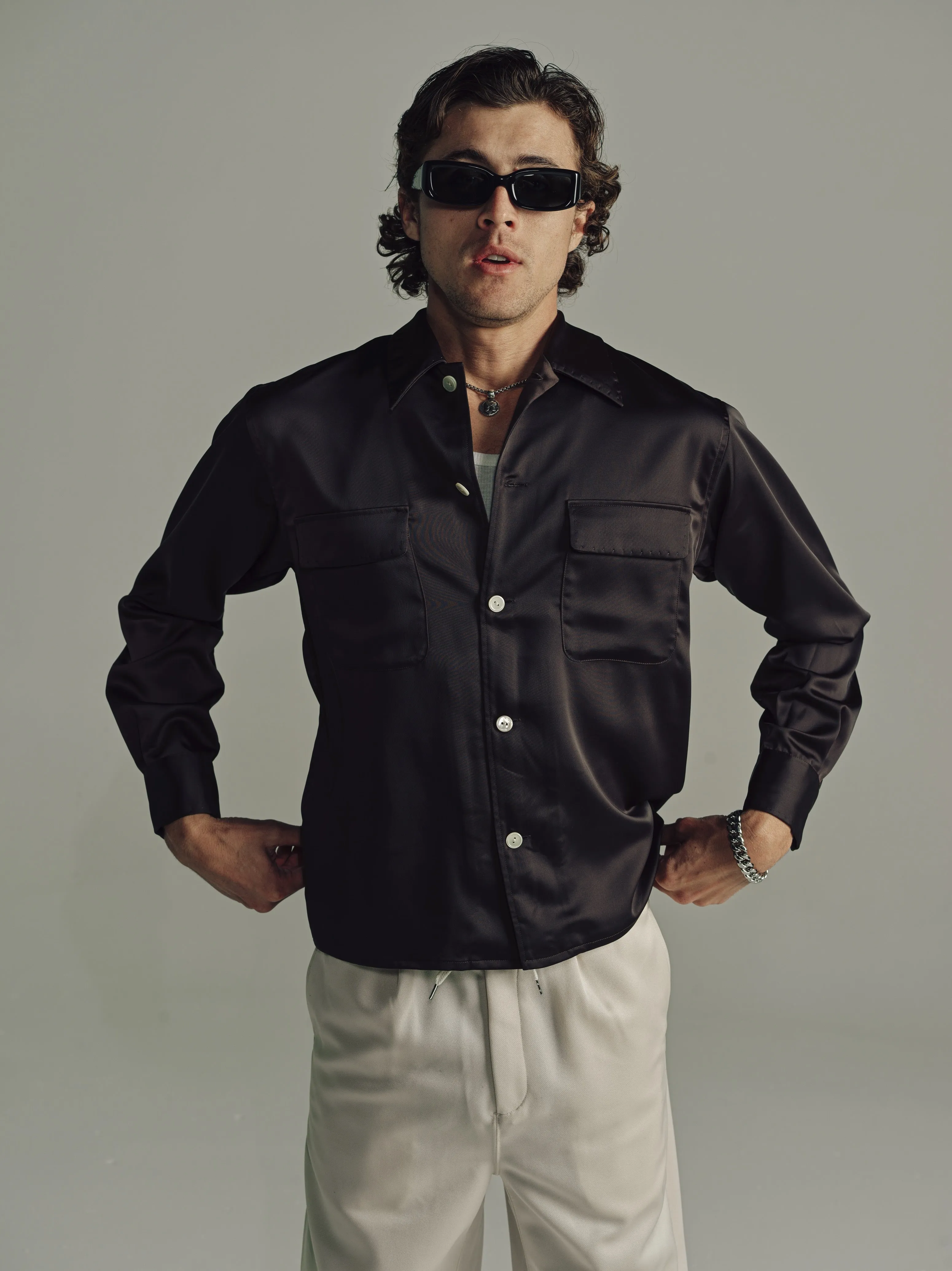 Boulavard Long Sleeve Shirt | Brown