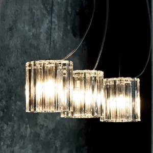 Charlotte Murano Glass Linear Suspended Lights From De Majo