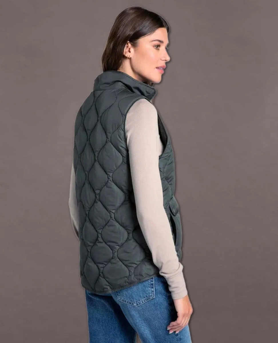 Denver Quilted Vest Olive