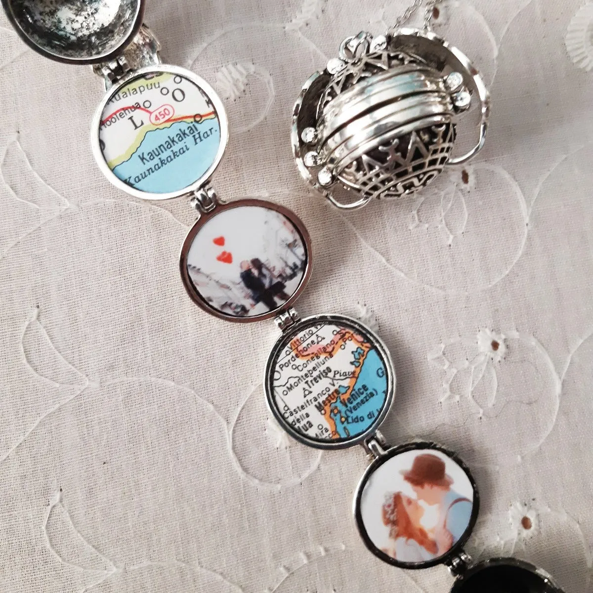 Expanding 4 Photo Locket Necklace