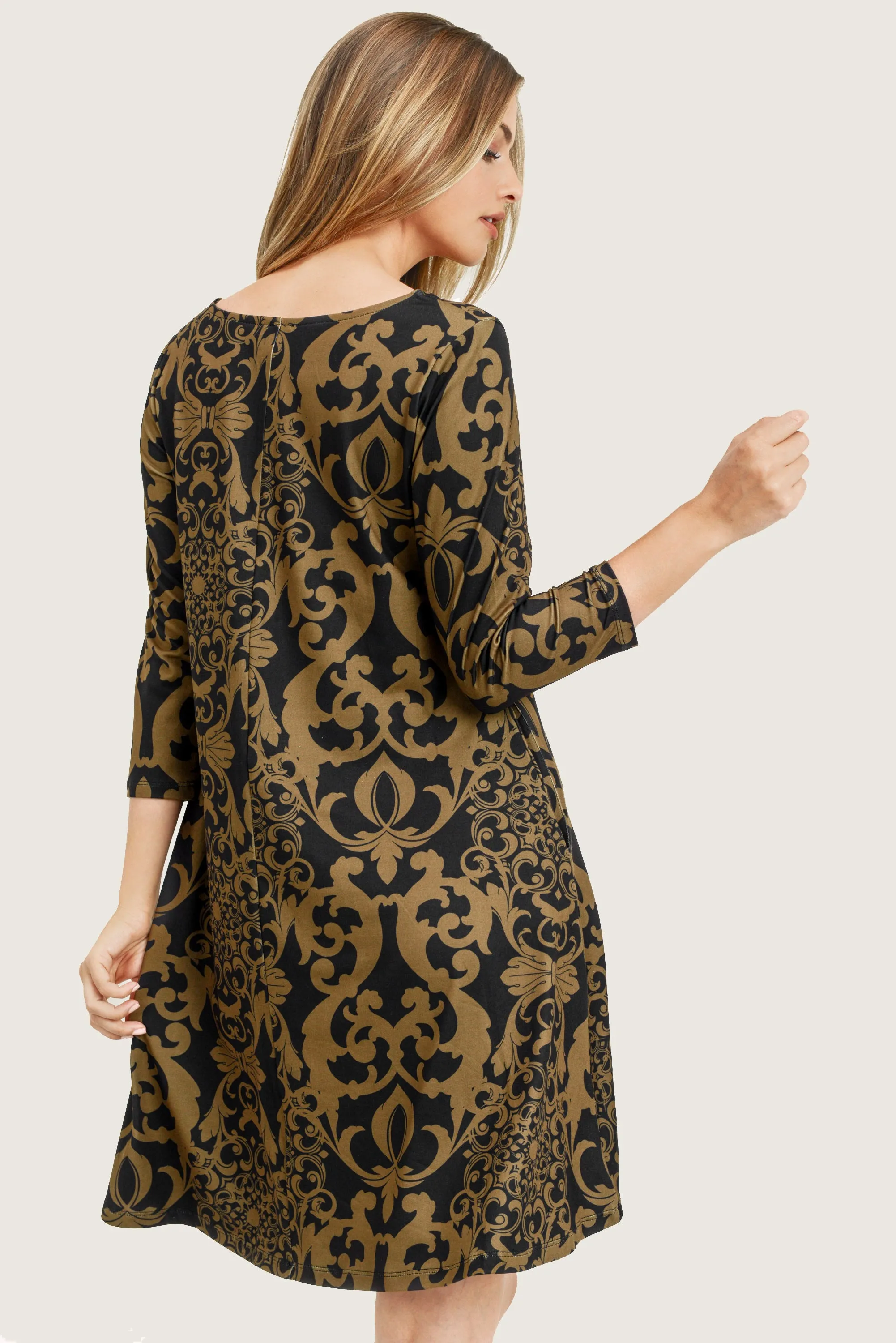 Filigree A-Line Dress