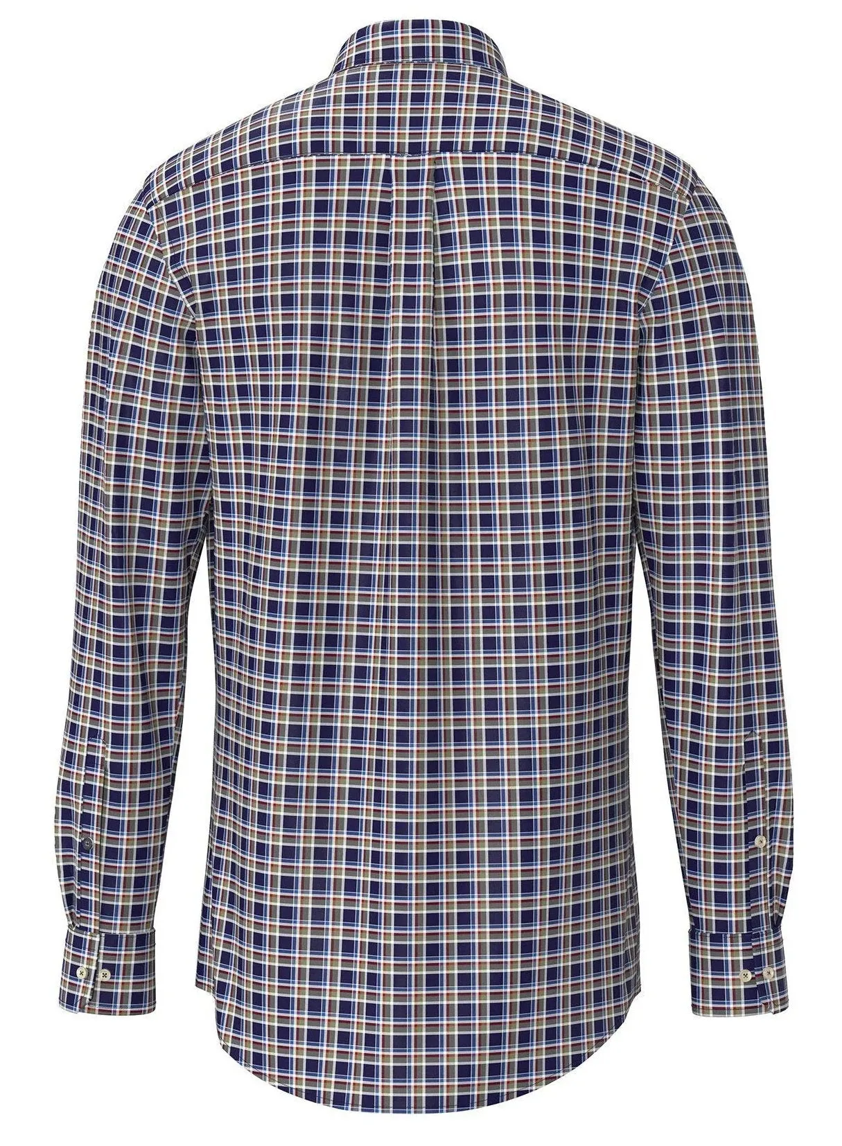 FYNCH HATTON Pure Cotton Shirt - Men's – Navy Check