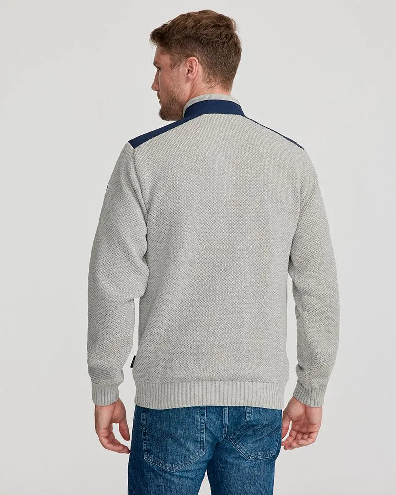 Holebrook Mens Konrad WP Fullzip Light Grey Melange