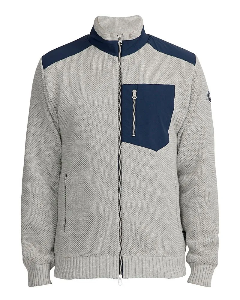 Holebrook Mens Konrad WP Fullzip Light Grey Melange