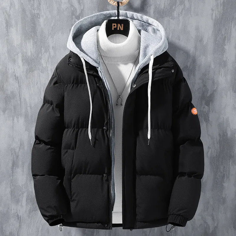 Hooded Men Winter Windproof Jacket