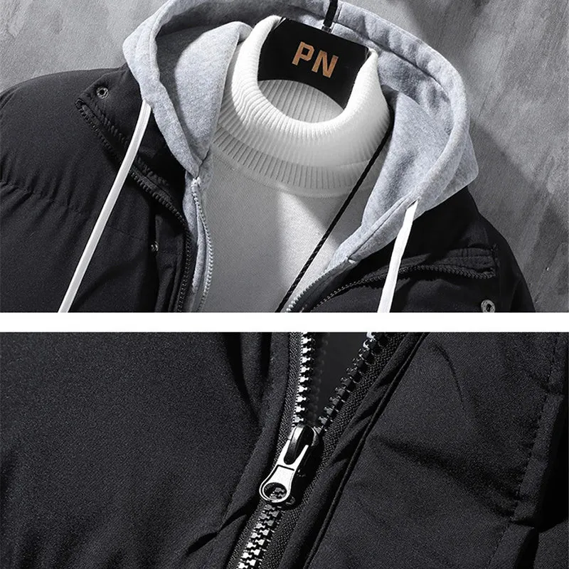 Hooded Men Winter Windproof Jacket