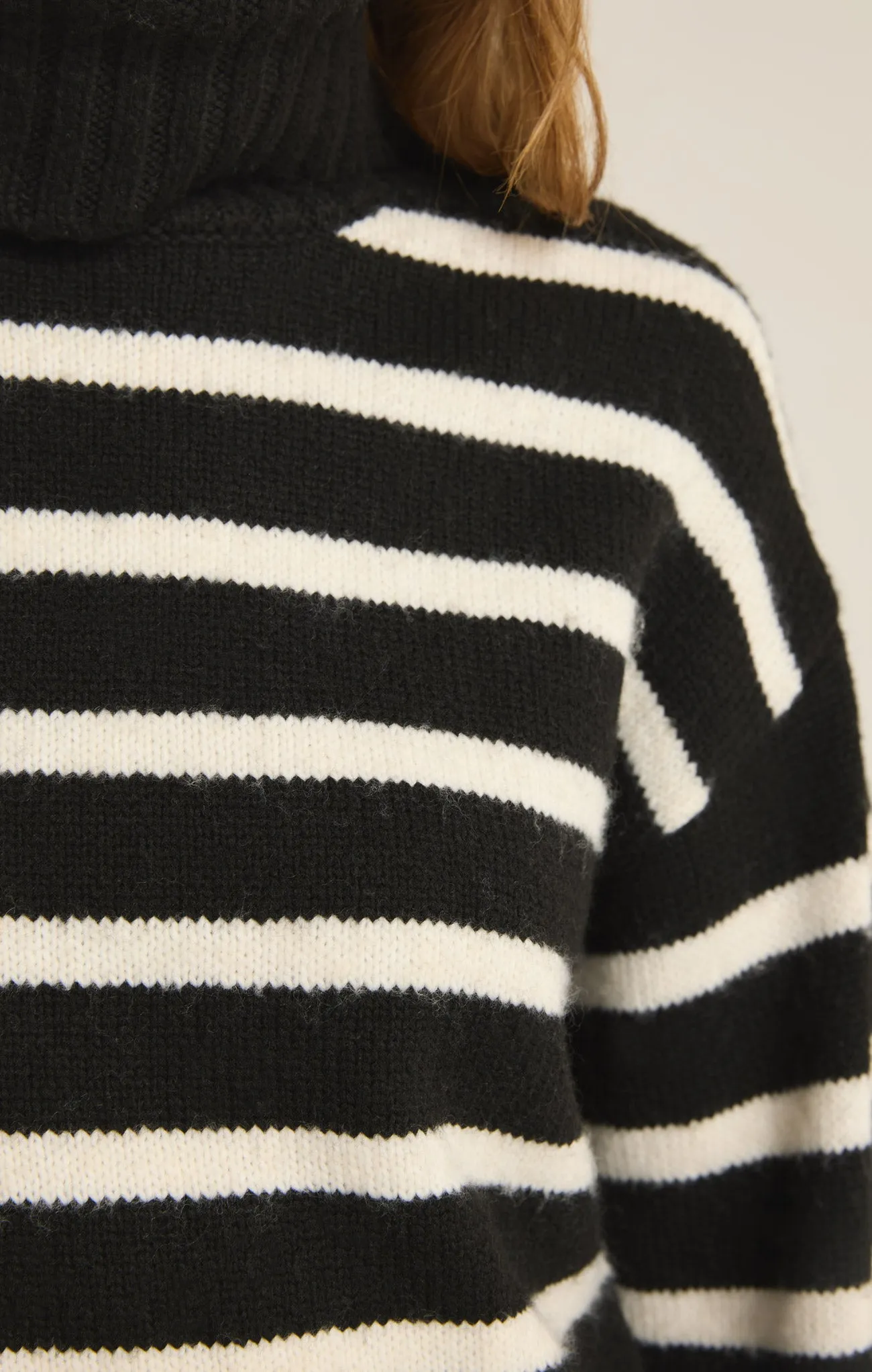 Josephine Stripe Turtleneck Sweater