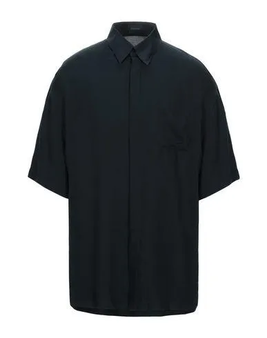 Lanvin Man Shirt Black 17 ½ inches-neck