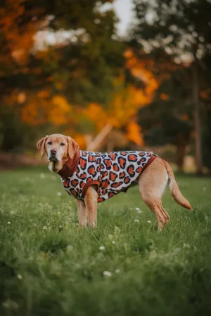 Leopard Print Sleeveless Dog Jumper