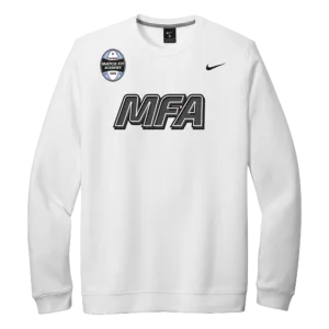 MFA Coach Nike Paint Logo Crew Sweatshirt - White