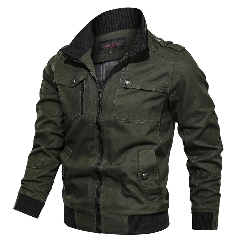 New Men Military Jackes Coat Mens Autumn Winter Bomber Jackets Mens Casual Outdoor Windproof Army Jacket Male 5XL Plus Size