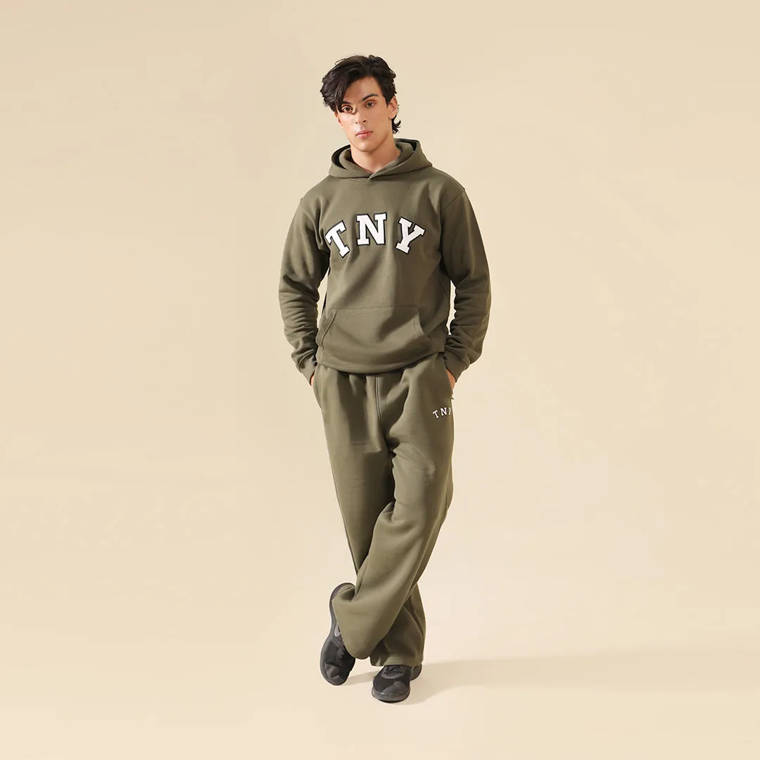 Olive Relax Fit Fleece Trouser