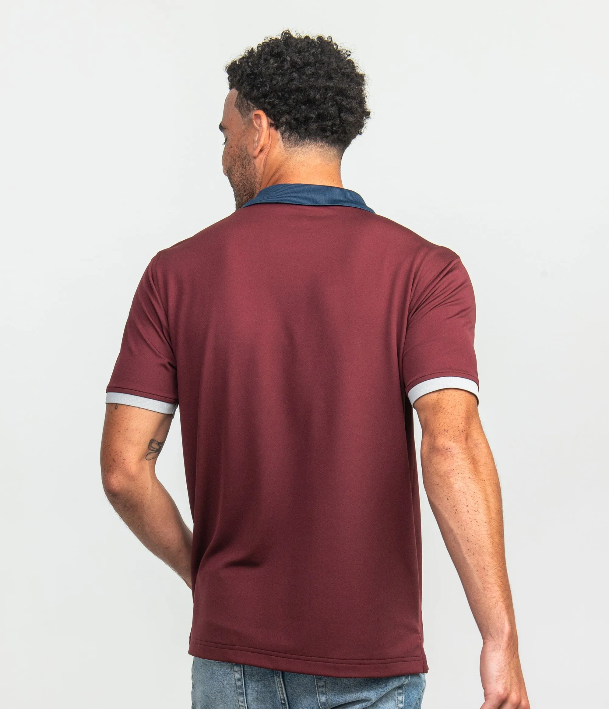 Retro Ribbed Cuff Polo - Ivy League