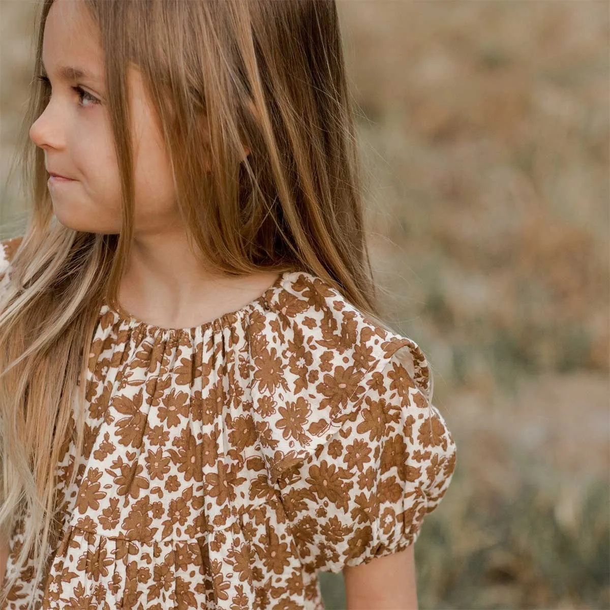 Rylee   Cru Willow Dress - Gold Gardens