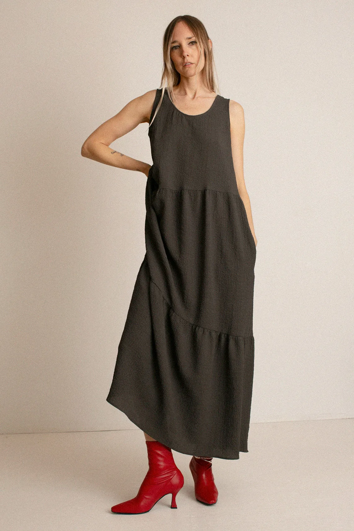 Silt Maxi Gathered Dress