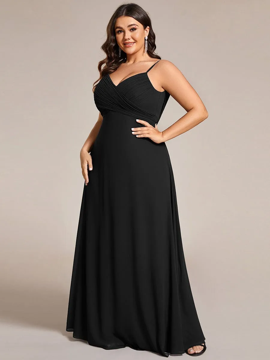 Sweetheart Draped Back Floor Length Bridesmaid Dress