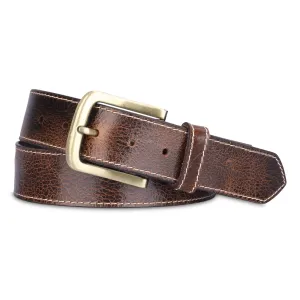 THE CLOWNFISH Men's Genuine Leather Belts - Brown (Size-40 inches)