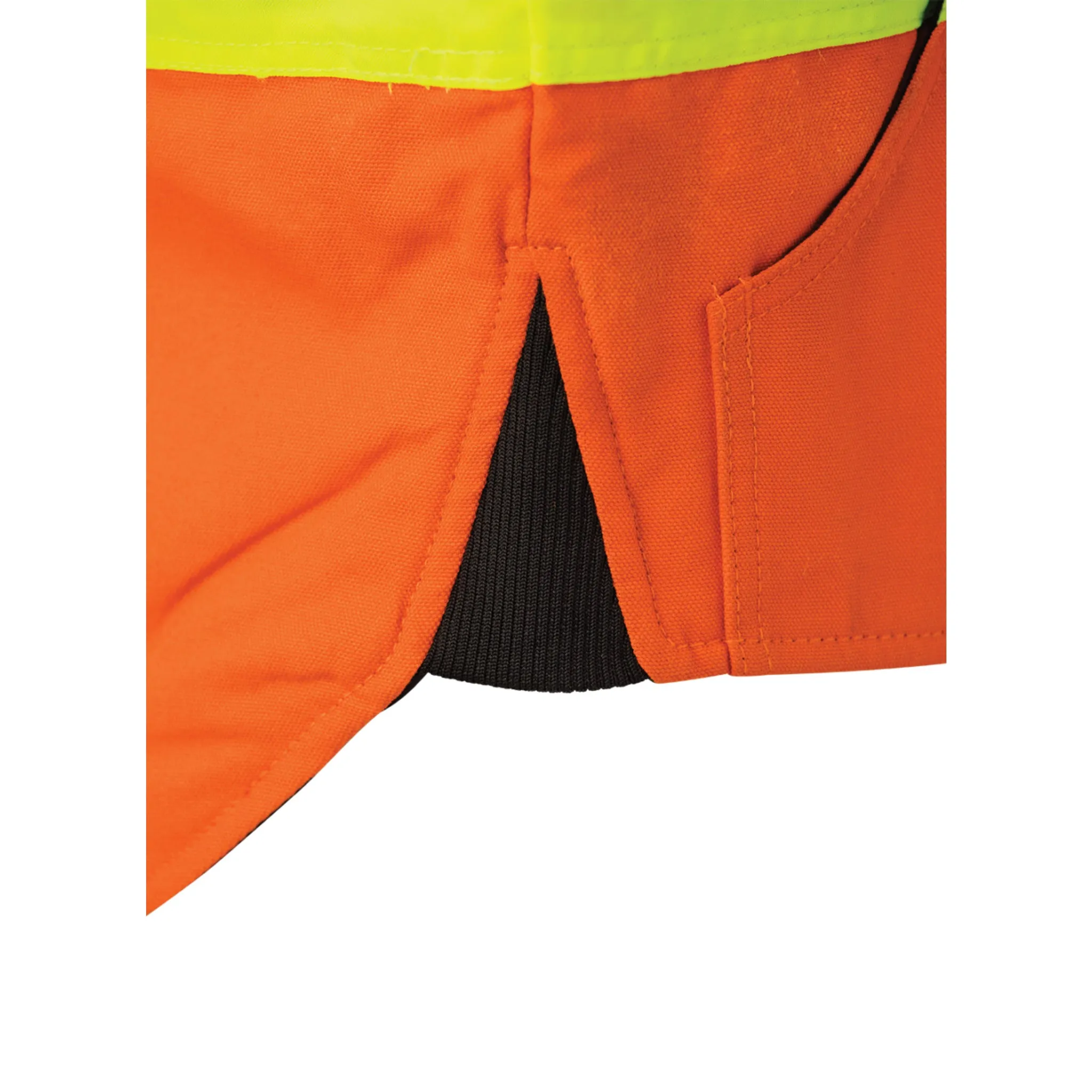 Tough Duck Men's Hi Vis Safety Work Vest SV06 - CSA Cotton Duck, Quilt Lined, Reflective, Durable, Warm, Comfortable, Pockets, ANSI Compliant | Sizes  XS-5XL