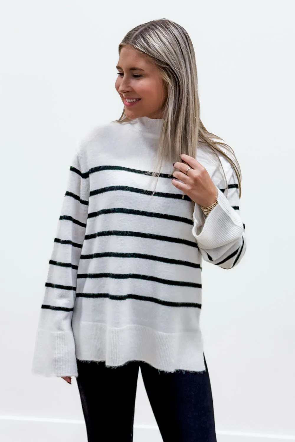 Z-Supply: Fin Stripe Sweater - Sea Salt